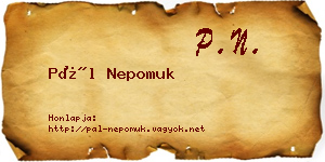 Pál Nepomuk névjegykártya